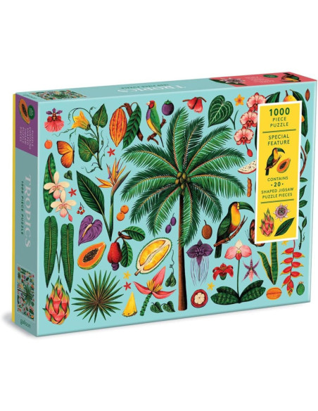 TROPICS 1000 PIECE PUZZLE WITH SHAPED PIECES