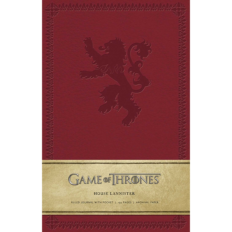 Game of Thrones: House Lannister Hardcover Ruled Journal - Insights Journals