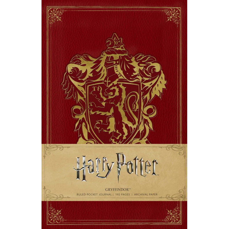 Harry Potter: Gryffindor Ruled Pocket Journal - Insights Journals