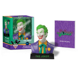 The joker talking bust and illustrated book