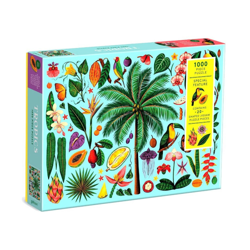 Tropics 1000 Piece Puzzle With Shaped Pieces