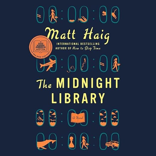 Portada de The Midnight Library, de Matt Haig